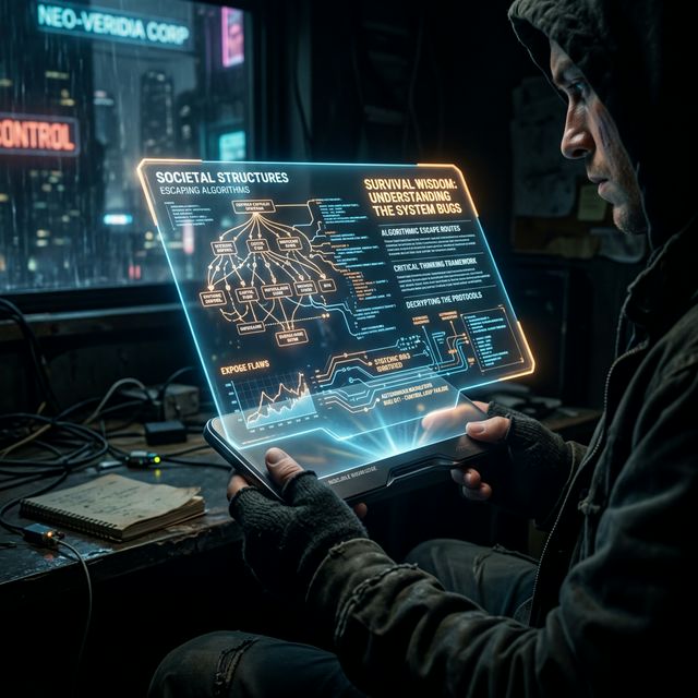 デジタルデバイスとサバイバルの知恵のイメージ